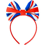 Load image into Gallery viewer, Union Jack Bow Headband