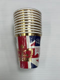 Load image into Gallery viewer, Union Jack Paper Cups 9oz (12 Pack)