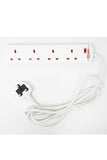 Load image into Gallery viewer, Daewoo 2 Metre 4 Gang Socket Extension Lead with Surge Protection