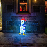 Load image into Gallery viewer, Giant Christmas Acrylic Penguin with Flashing LEDs