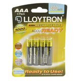 Load image into Gallery viewer, Lloytron AAA 800 mAh Rechargeable Battery Ready to use, Solar lights B009