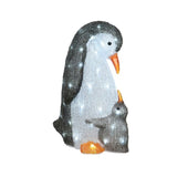 Load image into Gallery viewer, LED Acrylic Penguin With Baby
