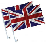 Load image into Gallery viewer, Union Jack Car Flags (2 Pack)