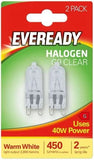 Load image into Gallery viewer, Eveready 40w Clear Capsule G9 Halogen Lamp Bulb-Twin Pack, 40 W, White