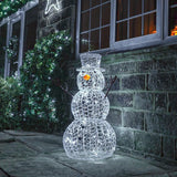 Load image into Gallery viewer, 90cm Cool White LED Acrylic Snowman