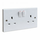 Load image into Gallery viewer, SELECTRIC ELECTRICAL SWITCHED DOUBLE PLUG SOCKET 13 AMP LG9098