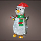 Load image into Gallery viewer, Lumineo 45cm Cool White LED Acrylic Penguin Outdoor Decoration
