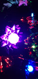 Load image into Gallery viewer, 6ft Fibre Optic Black Christmas Tree with Multi-Coloured LED Flowers