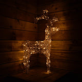 Load image into Gallery viewer, 120cm Acrylic Reindeer with Warm White LEDs