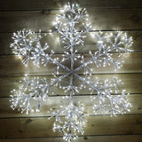 Load image into Gallery viewer, 120cm LED White Cluster Snowflake