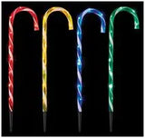 Load image into Gallery viewer, 62cm Multi-Colour LED Candy Cane Path Light, 4pc