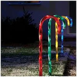 Load image into Gallery viewer, 62cm Multi-Colour LED Candy Cane Path Light, 4pc