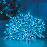 Load image into Gallery viewer, 200 Blue Supabrights Multi Action LED String Lights with Timer