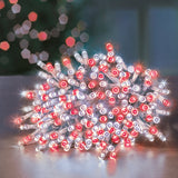 Load image into Gallery viewer, 200  Red &amp; White Supabrights Multi Action LED String Lights with Timer