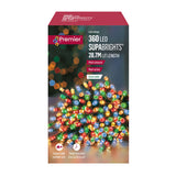 Load image into Gallery viewer, 360 Multi Coloured Supabrights Multi Action LED String Lights with Timer