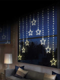 Load image into Gallery viewer, 1.2x1.2M Pin Wire Star V Curtain-White