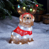 Load image into Gallery viewer, Acrylic Dog Outdoor Christmas Figure