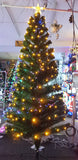 Load image into Gallery viewer, 6ft Fibre Optic Green Christmas Tree with Blue and Warm White LEDs