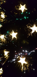 Load image into Gallery viewer, 5ft Fibre Optic Black Christmas Tree with Warm White LED Stars