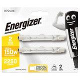 Load image into Gallery viewer, ENERGIZER S5160 ECO HALOGEN LINEAR BULBS 120W WARM WHITE PACK OF 2