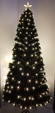 Load image into Gallery viewer, 6ft Fibre Optic Green Christmas Tree with Warm White LEDs