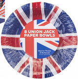 Load image into Gallery viewer, Union Jack Paper Bowls (8-Pack)
