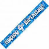 Load image into Gallery viewer, 9ft Banner Birthday Girl Holographic