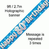 Load image into Gallery viewer, Banner - Happy 80th Birthday