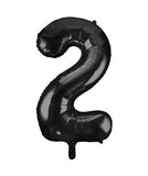 Load image into Gallery viewer, 34&quot; UNIQUE  GLITZ NUMBER 2 SUPERSHAPE BALLOONS