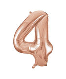 Load image into Gallery viewer, 34&quot; UNIQUE  GLITZ NUMBER 4 SUPERSHAPE BALLOONS