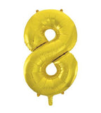 Load image into Gallery viewer, 34&quot; UNIQUE  GLITZ NUMBER 8 SUPERSHAPE BALLOONS