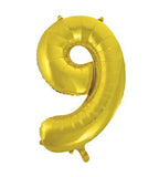 Load image into Gallery viewer, 34&quot; UNIQUE  GLITZ NUMBER 9 SUPERSHAPE BALLOONS