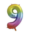 Load image into Gallery viewer, 34&quot; UNIQUE  GLITZ NUMBER 9 SUPERSHAPE BALLOONS