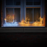 Load image into Gallery viewer, 1.2m Santa and Sleigh Silhouette, 190 Flashing LEDs