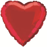 Load image into Gallery viewer, 18&quot; Satin Onyx Heart Shape Foil Balloon in different Colors