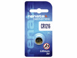 Load image into Gallery viewer, Renata CR1216 Battery Button 3V Replace Cr Br DL Ecr Kcr Lm ML 1216 1216B
