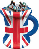 Load image into Gallery viewer, Union Jack Inflatable Beer Mug Cooler