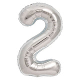 Load image into Gallery viewer, 34&quot; UNIQUE  GLITZ NUMBER 2 SUPERSHAPE BALLOONS