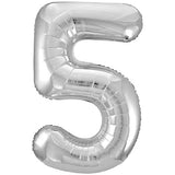 Load image into Gallery viewer, 34&quot; UNIQUE  GLITZ NUMBER 5 SUPERSHAPE BALLOON